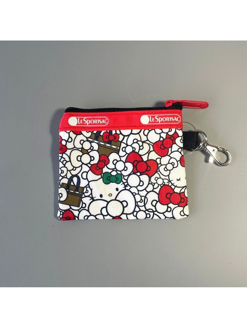LeSportsac x Hello Kitty Red Coin Purse Keychain Pouch NWOT